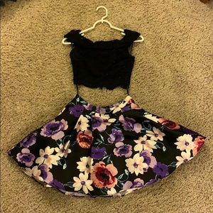two piece homecoming dress